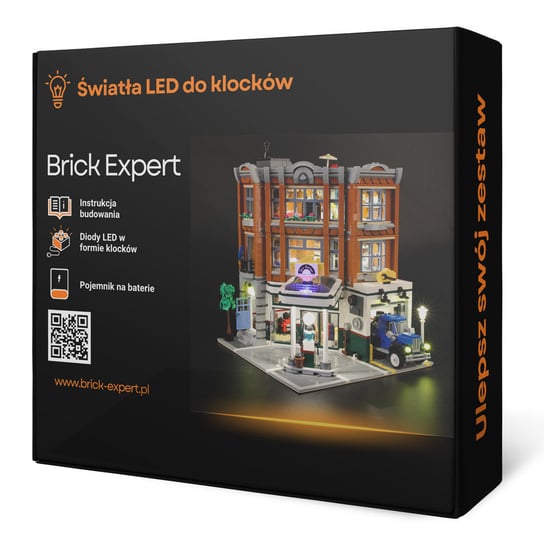 Brick Expert, Oświetlenie LED, do klocków, CREATOR Warsztat na rogu 10264 Brick Expert