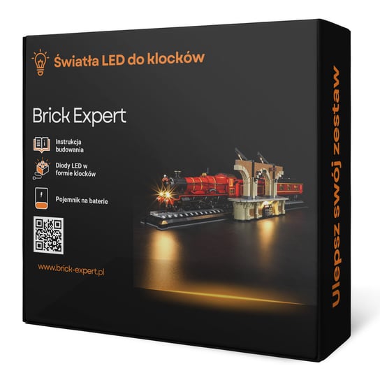Brick Expert, Oświetlenie LED, do klocków, Ekspres do Hogwartu — edycja kolekcjonerska 76405 Harry Potter Brick Expert