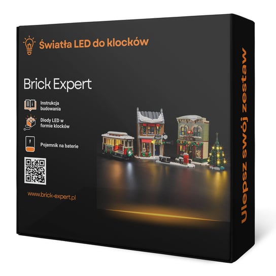 Brick Expert, Oświetlenie LED, do klocków, Świąteczna główna ulica 10308 Creator Brick Expert