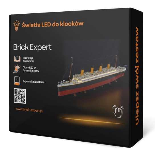 Brick Expert, Oświetlenie LED, do klocków, Titanic 10294 Brick Expert