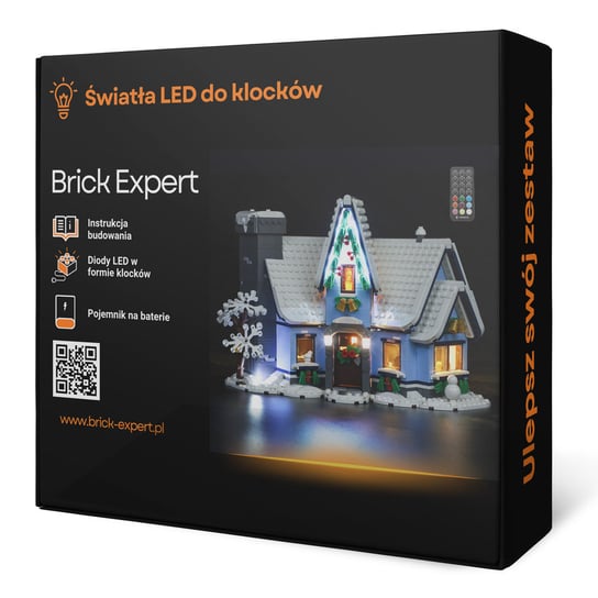 Brick Expert, Oświetlenie LED, do klocków, Wizyta Świętego Mikołaja 10293 Creator Expert Brick Expert