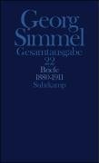 Briefe 1880-1911 Simmel Georg