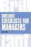 Brilliant Checklists for Managers Rowntree Derek