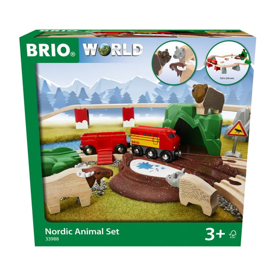 Brio World Kolejka Ze Zwierzętami Nordic Brio