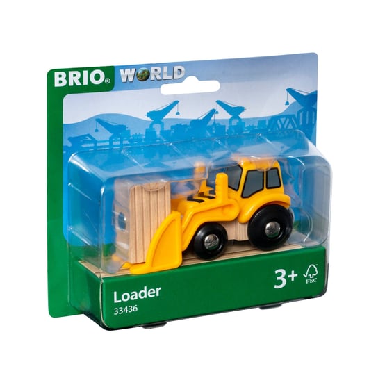 Brio, World Ładowarka Drewniana, Żółta Brio