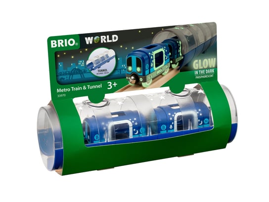 Brio, Zestaw Świecący w Ciemności, Metro z Tunelem, 33970 Brio