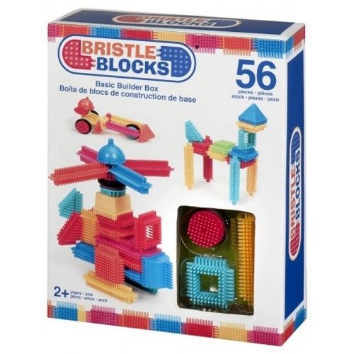 Bristle Blocks, klocki Jeżyki, 56 elementów Bristle Blocks