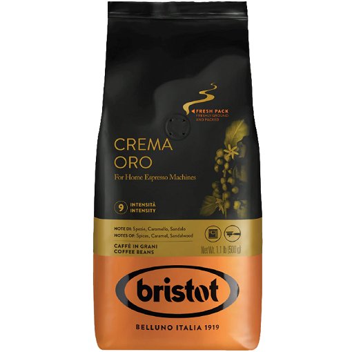 Bristot Crema Oro - kawa ziarnista 500g Bristot