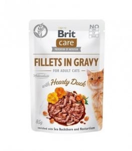 Brit Care Cat Filety z kaczki w sosie 85g Brit
