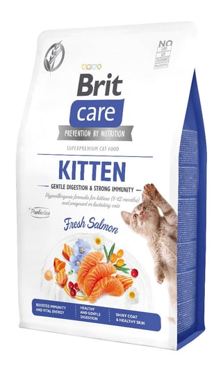 Brit Care Cat GF Kitten Salmon 2kg Brit