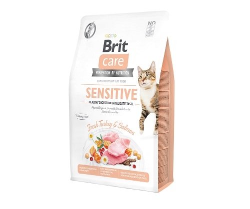 Brit Care Cat Grain-free Sensitive Healthy Digestion &amp; Delicate Taste 2kg Brit