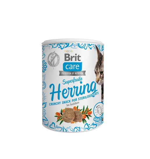 BRIT CARE Cat Snack Superfruits Herring 100g Brit