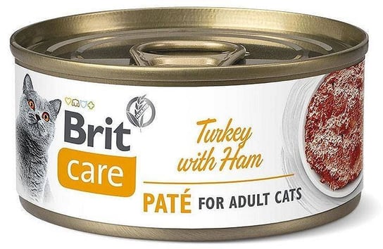 BRIT CARE CAT TURKEY & HAM puszka dla kotów z indykiem i szynką 70g Brit