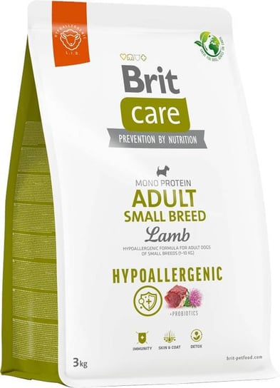 Brit Care Hypoallergenic Adult Small Lamb&Rice 3kg Brit