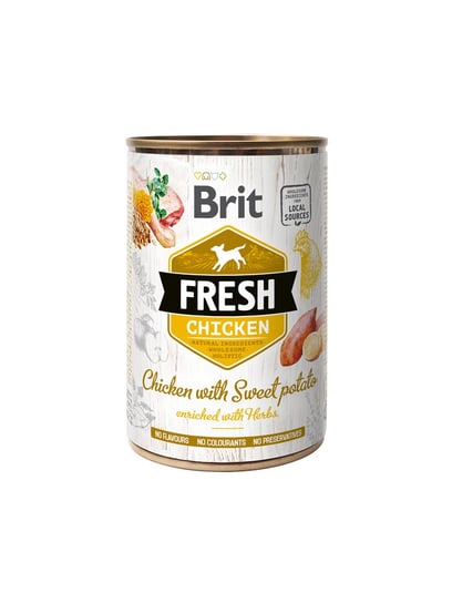 Brit Fresh Chicken with Sweet Potato 400g Brit