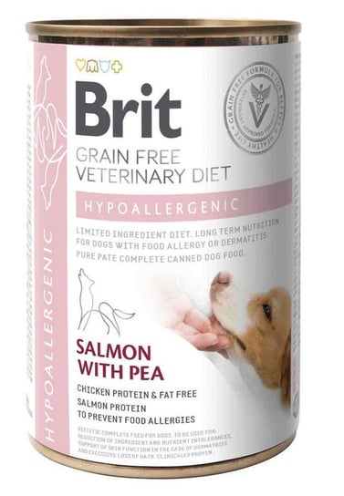 BRIT GF Veterinary Diets Dog Hypoallergenic 400g - karma mokra dla psa Brit