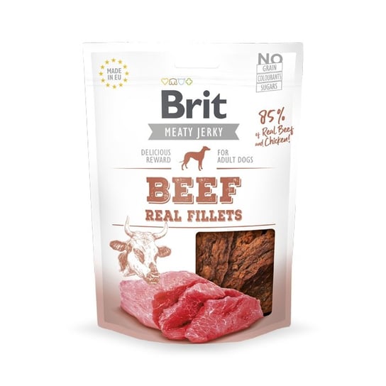 Brit Jerky Snack Beef Fillets 80g Brit