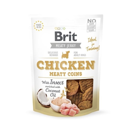 Brit Jerky Snack Chicken with Insect Meaty Coins 200g Brit