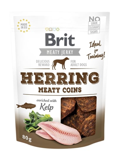 Brit Jerky Snack - Herring Meaty Coins 80g Brit