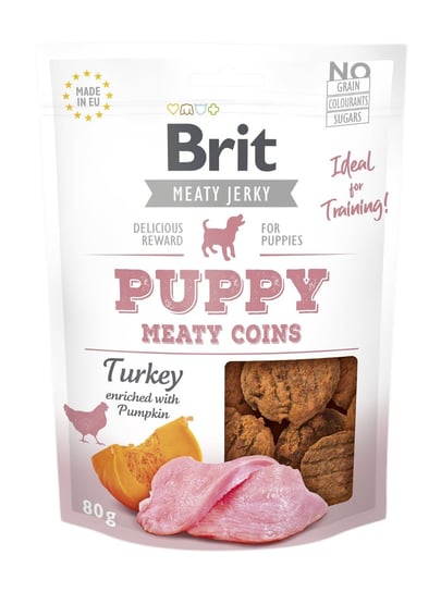 Brit Jerky Snack - Puppy Meaty Coins 80g Brit