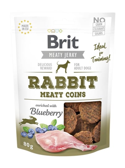 Brit Jerky Snack - Rabbit Meaty Coins 80g Brit