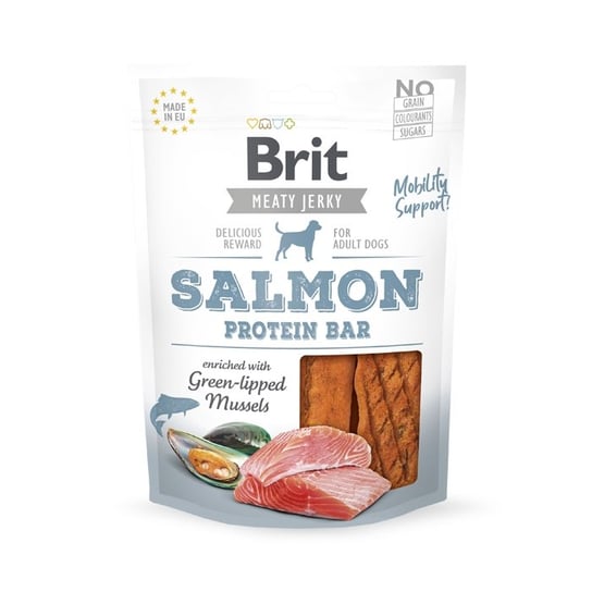 Brit Jerky Snack Salmon Protein Bar 80g Brit