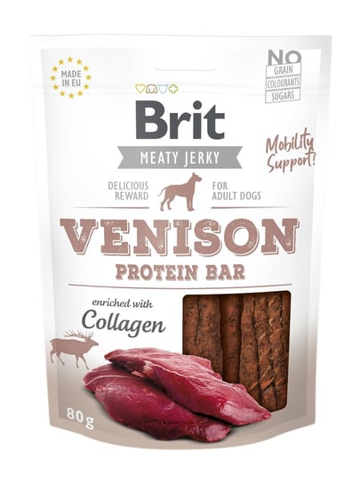 Brit Jerky Snack - Venison Protein Bar 200g Brit