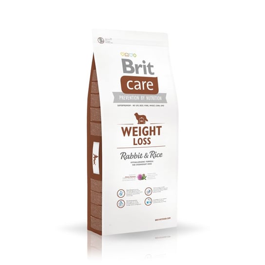 Brit, karma dla psów, Care Weight Loss Rabbit &amp, rice, 1kg. Brit