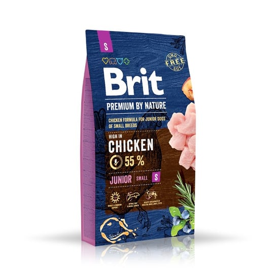 Brit, karma dla psów, Premium By Nature Junior Small S, 1kg. Brit