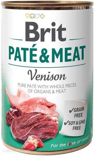 brit karma mokra dla psów pate meat dziczyzna 400g Brit
