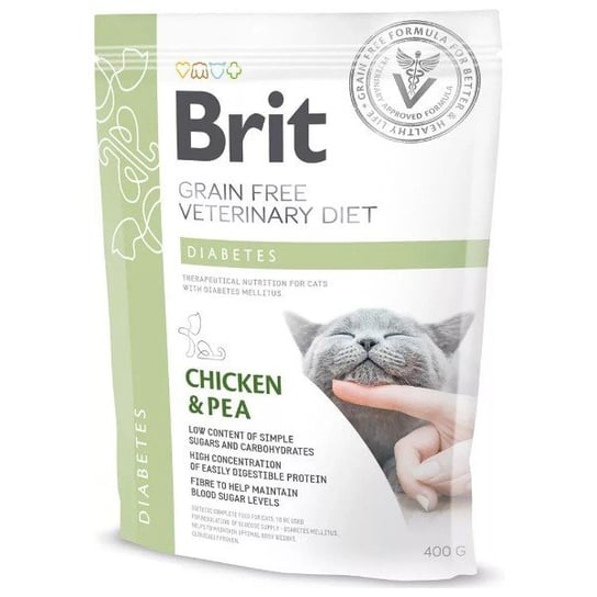 Brit, Karma sucha Grain Free VET Diets Cat Diabetes, 400 g Brit