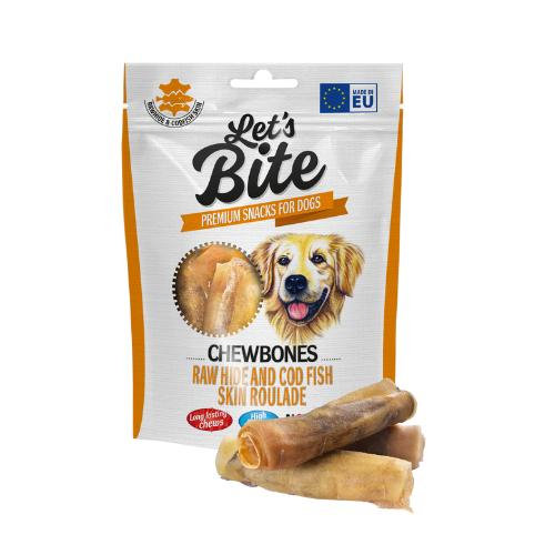 Brit Let'S Bite Dog Chewbones Raw Hide & Cod Fish Skin - Przysmak Dla Psa 135G Brit