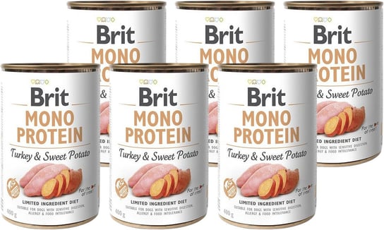 Brit Mono Protein Turkey & Sweet Potato 6X400G Brit