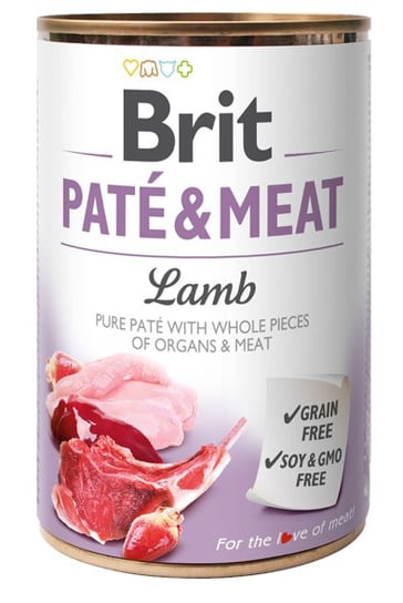 BRIT PATE & MEAT LAMB 6x400g Brit
