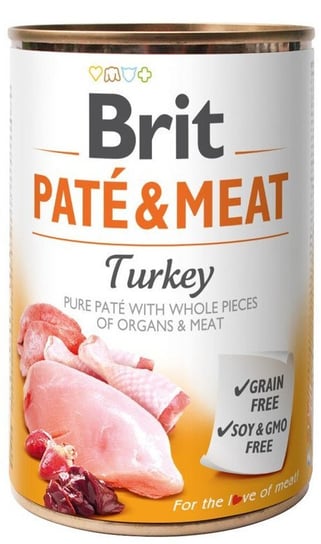BRIT PATE & MEAT TURKEY 6x400g Brit