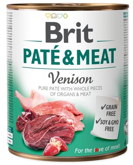 BRIT PATE & MEAT VENISON 800g Brit