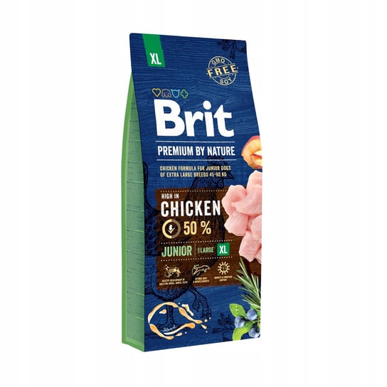 Brit Premium By Nature Junior Large XL , chicken 50% kurczak 15 kg Brit