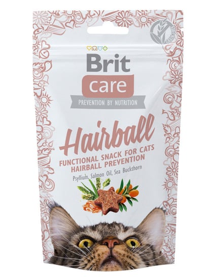 Brit, przysmak dla kota, Care Cat Snack Hairball, 50g Brit