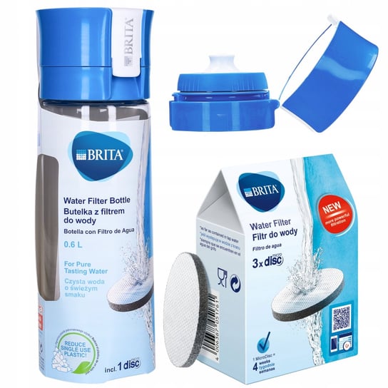 Brita Butelka Fill&Go Vital Blue 4 Wkłady Brita