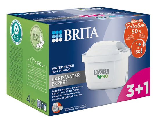 Brita, Filtr do wody MAXTRA PRO Hard Water Expert, 3+1 szt. Brita
