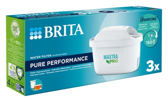 Brita, Filtr do wody MAXTRA PRO Pure Performance, 3 szt. Brita