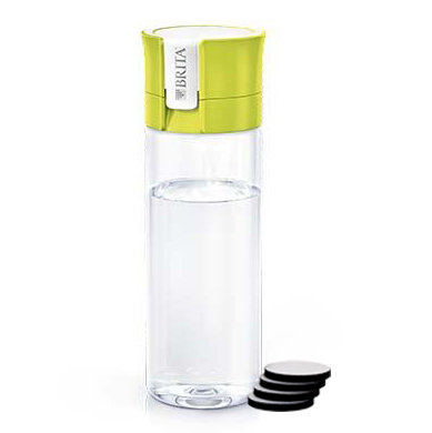 Brita, zestaw butelka z filtrem + 4 filtry do wody Microdisk, limonka, 600ml Brita