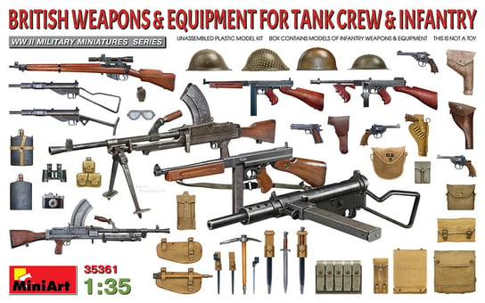 British Weapons and Equipment For Tank Crew and Infantry 1:35 MiniArt 35361 MiniArt