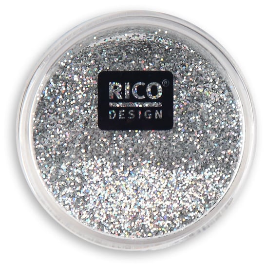 Brokat holograficzny, srebrny Rico Design GmbG & Co. KG