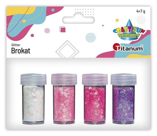 Brokat Sypki Mix Fiolet Różowy 4X7G Titanum Titanum