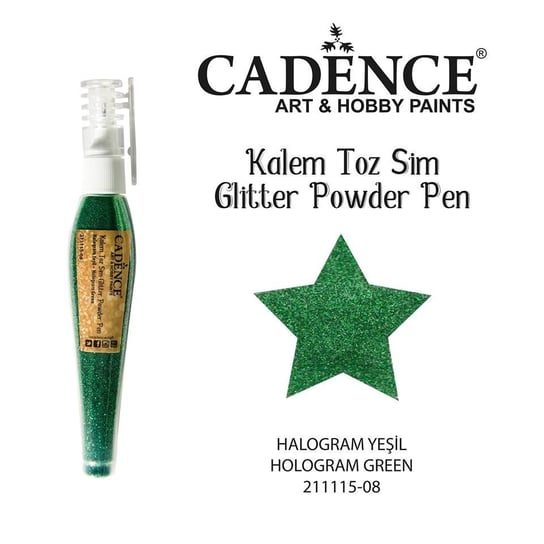 Brokat w długopisie 10g - zielony Cadence