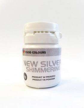 Brokat w proszku New silver 6 g Food colours Food Colours