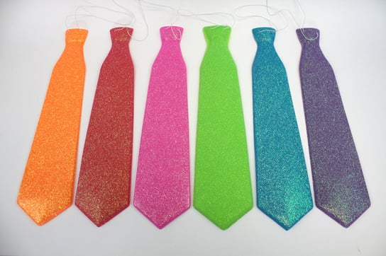 Brokatowy krawat 45 cm, 6 szt. (różne kolory) Hanmar Hanmar