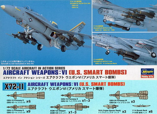 Broń lotnicza US Smart Bombs 1:72 Hasegawa X72-11 HASEGAWA