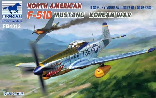 Bronco FB4012 North American F-51D Mustang Korean War 1:48 Inna marka
